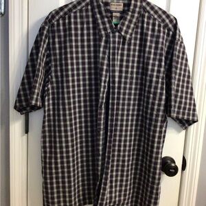 High Sierra Black and White Checkered Men's Button Up Shirt